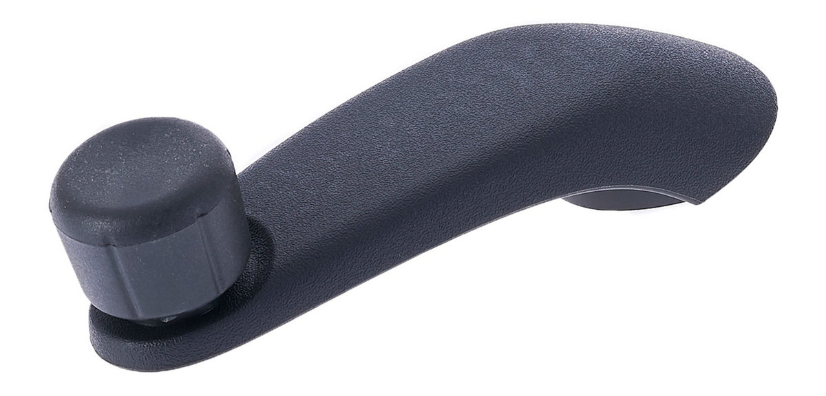 Window Crank Handle RH = LH Plastic Gray Knob + Black Handle for 1998-2004 Chevrolet Blazer; 1996-2015 Chevrolet Express