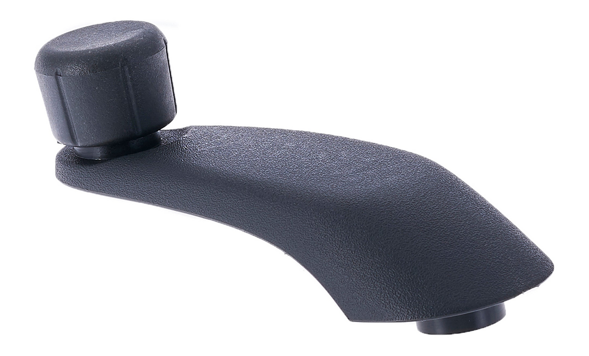 Window Crank Handle RH = LH Plastic Gray Knob + Black Handle for 1998-2004 Chevrolet Blazer; 1996-2015 Chevrolet Express