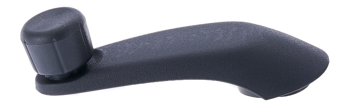 Window Crank Handle RH = LH Plastic Gray Knob + Black Handle for 1998-2004 Chevrolet Blazer; 1996-2015 Chevrolet Express