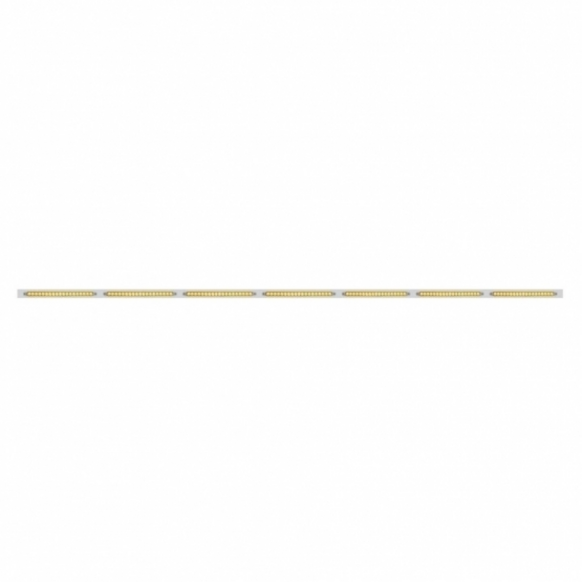 94" Stainless Steel Light Bracket With 7X 19 LED 12" Reflector Light Bars - Amber LED/Clear Lens