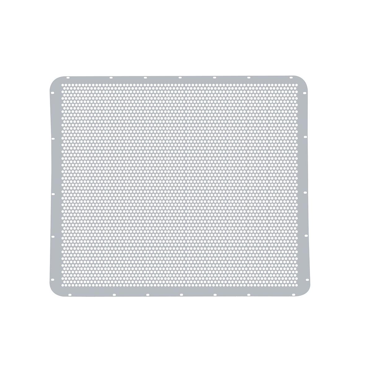 304 Stainless Grille Mesh For Peterbilt 379 With Extended Hood - Alternating Round Holes