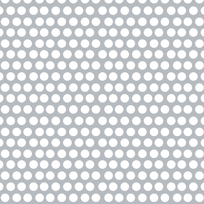 304 Stainless Grille Mesh For Peterbilt 379 With Extended Hood - Alternating Round Holes