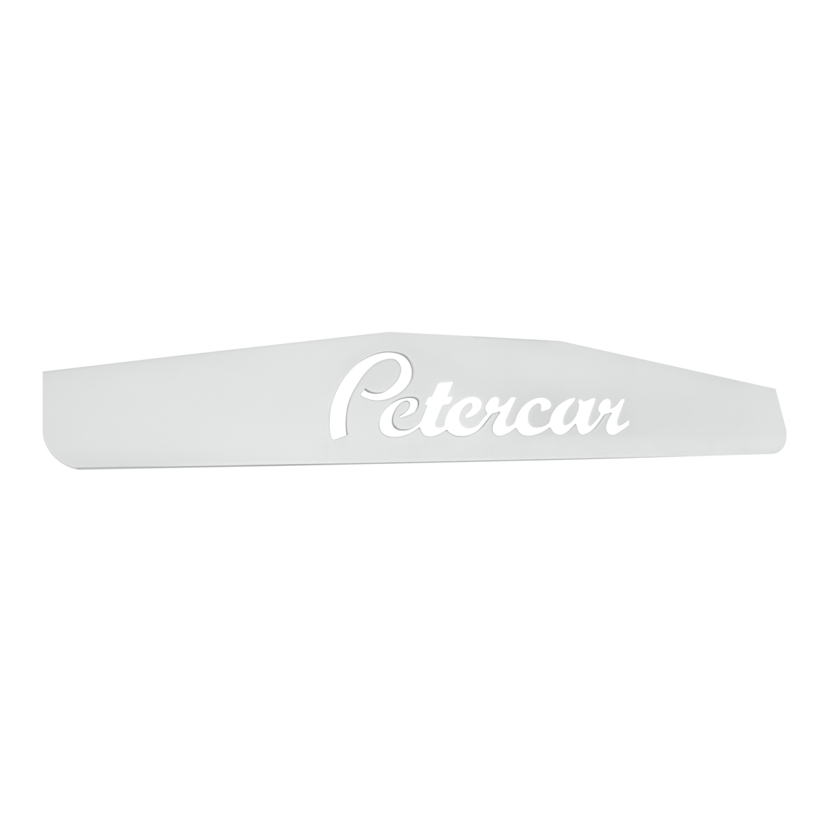 4" X 24" Chrome Petercar Bottom Mud Flap Plate - Welded Stud
