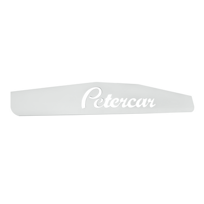 4" X 24" Chrome Petercar Bottom Mud Flap Plate - Welded Stud