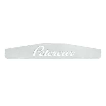 4" X 24" Chrome Petercar Bottom Mud Flap Plate - Welded Stud