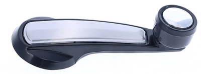 Window Crank Handle RH = LH (2pcs) Plastic Black Knob + Black Handle (Plastic) + Alu. Cover for 1978-1980 Chevrolet Blazer