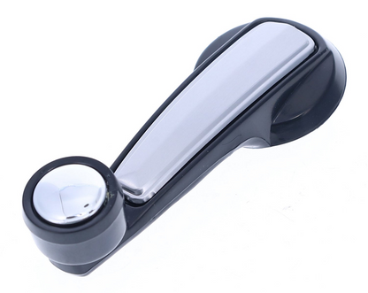 Window Crank Handle RH = LH (2pcs) Plastic Black Knob + Black Handle (Plastic) + Alu. Cover for 1978-1980 Chevrolet Blazer