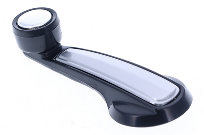 Window Crank Handle RH = LH (2pcs) Plastic Black Knob + Black Handle (Plastic) + Alu. Cover for 1978-1980 Chevrolet Blazer