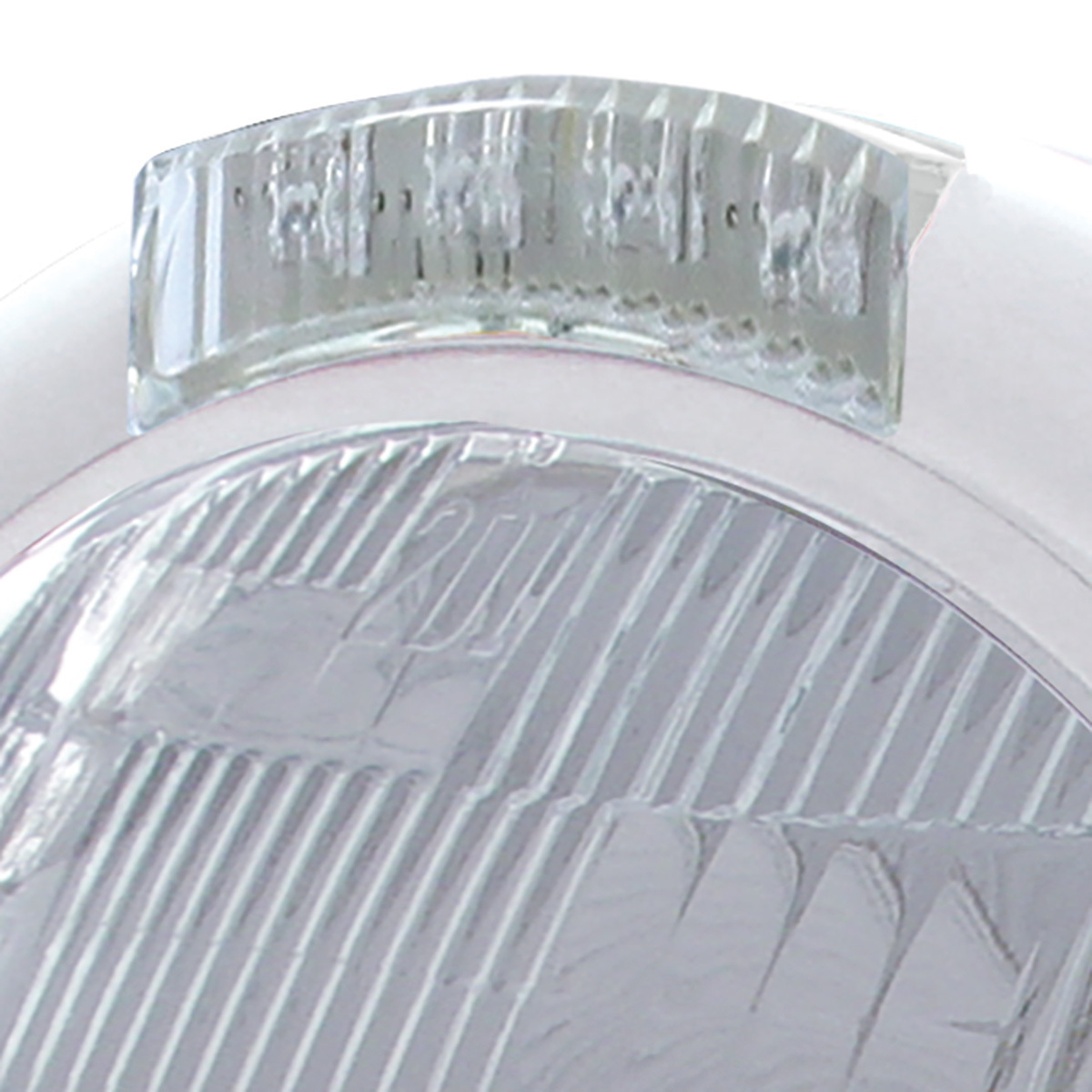 Chrome Classic Headlight H6024 Bulb & LED Turn Signal - Clear Lens
