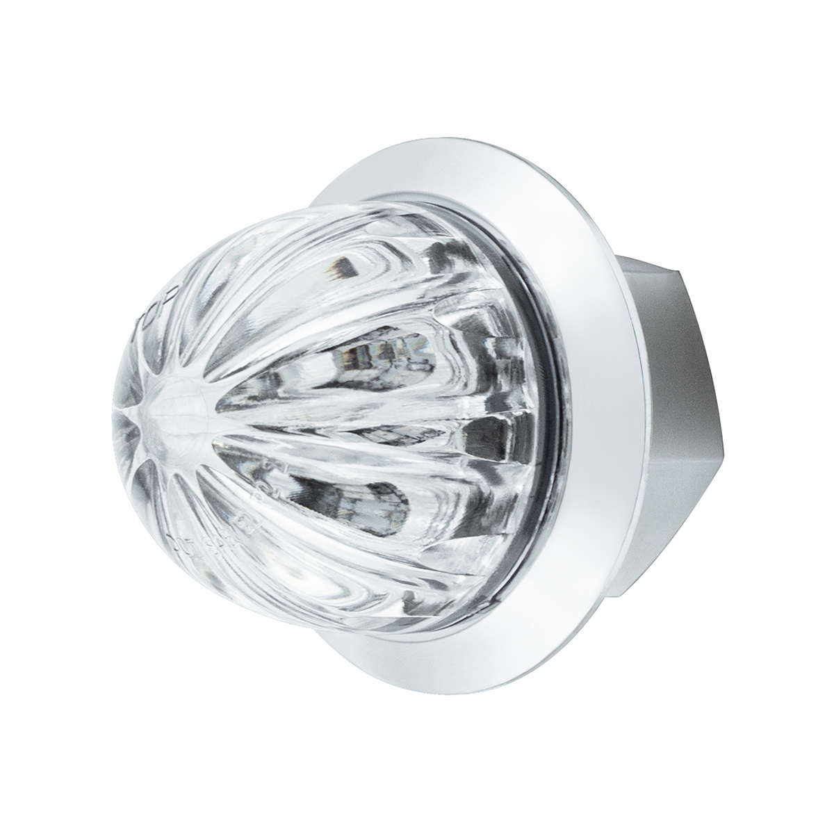 2 LED Dual Function 1-1/8" Watermelon Clearance/Marker Light - Amber LED/Clear Lens