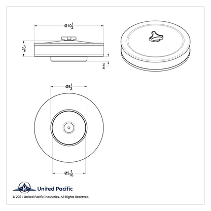 10" Chrome Air Cleaner Assembly