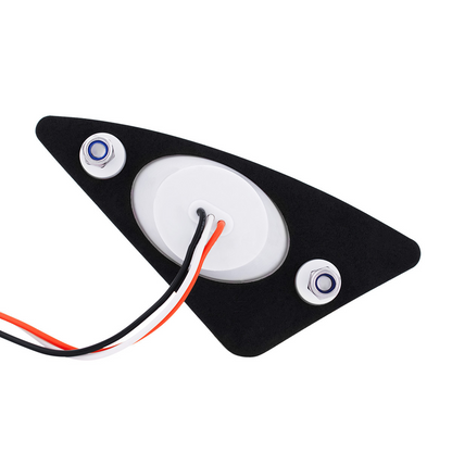 9 LED Competition Series Fender Light For 2007-2017 Kenworth T660 (Driver) -Amber LED/Clear Lens