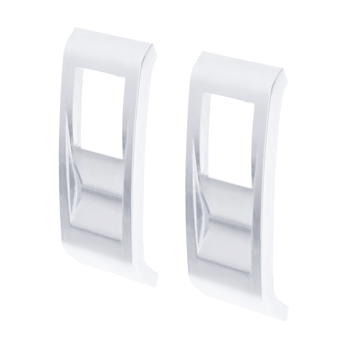 Chrome Plastic Rocker Switch Cover For 2022-2026 Peterbilt 579 (Pair)