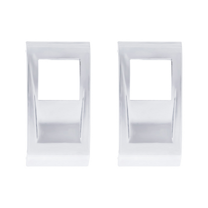 Chrome Plastic Rocker Switch Cover For 2022-2026 Peterbilt 579 (Pair)
