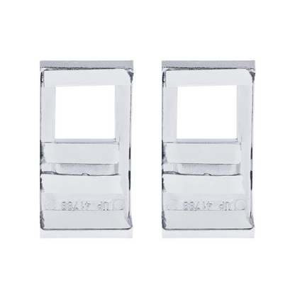 Chrome Plastic Rocker Switch Cover For 2022-2026 Peterbilt 579 (Pair)