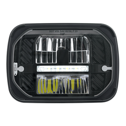 ULTRALIT - Heated 5" X 7" LED Headlight With White Position Light