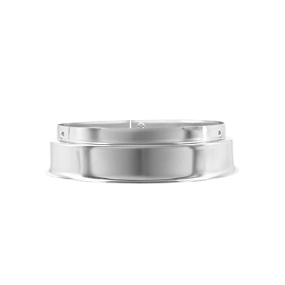 Pointed 2-Piece Style Front Axle/Hub Hat Only - Chrome (2-Pack)