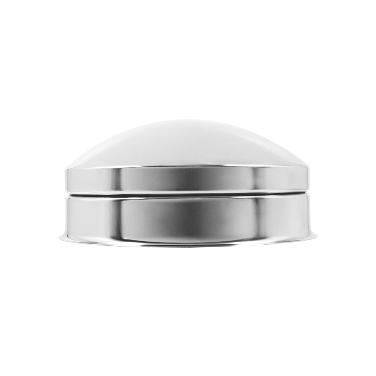Pointed 2-Piece Style Front Axle/Hub Hat Only - Chrome (2-Pack)