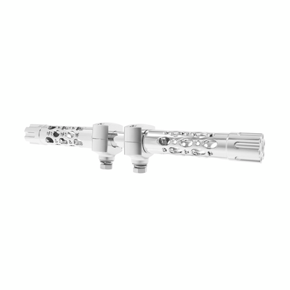 Austin Gun Cylinder Hood Ornament With LED-Chrome/Purple LED
