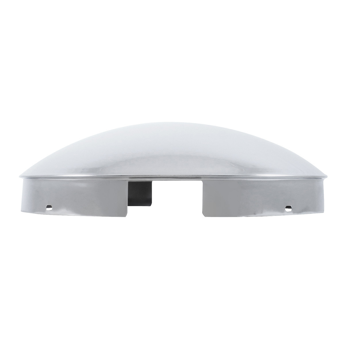 4 Even Notched Chrome Dome Front Hubcap - 1" Lip