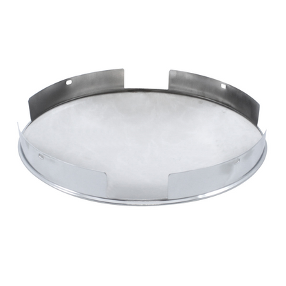 4 Even Notched Chrome Dome Front Hubcap - 1" Lip