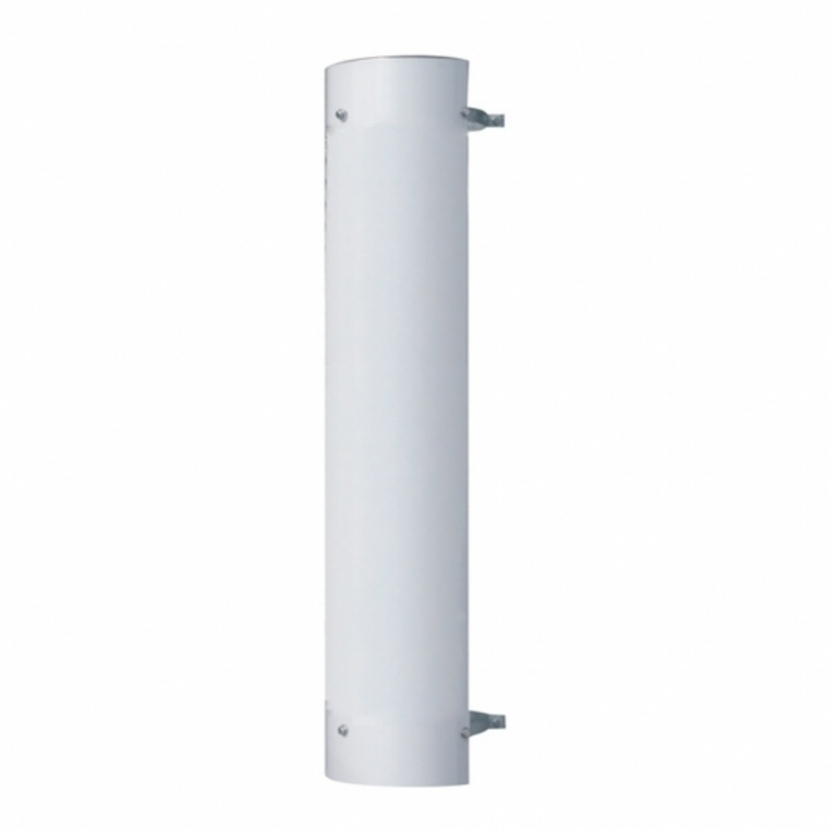 48" Tall 180 Degree Stainless Exhaust Muffler Shield For 8" Diameter Exhaust - Plain