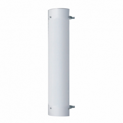 48" Tall 180 Degree Stainless Exhaust Muffler Shield For 8" Diameter Exhaust - Plain