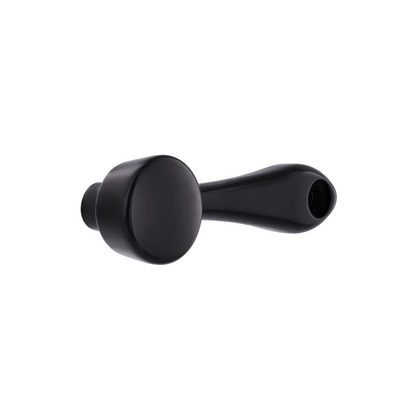 Black Die-Cast Window Crank With 16-Spline 7/16” OD Adapter - Plain