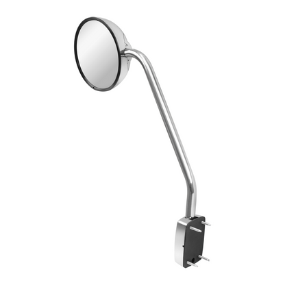 SS Hood Mirror Assembly W/ Sequential LED Turn Signal For 2013-2021 Kenworth T680 & Peterbilt 579 - Driver and Passenger (2pcs)