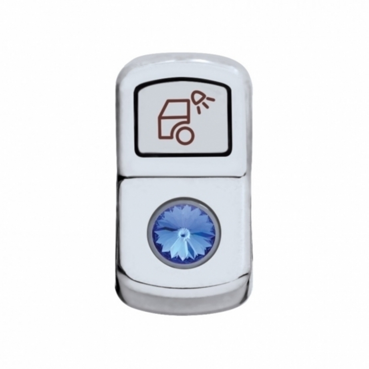 "Load Light" Rocker Switch Cover With Blue Crystal