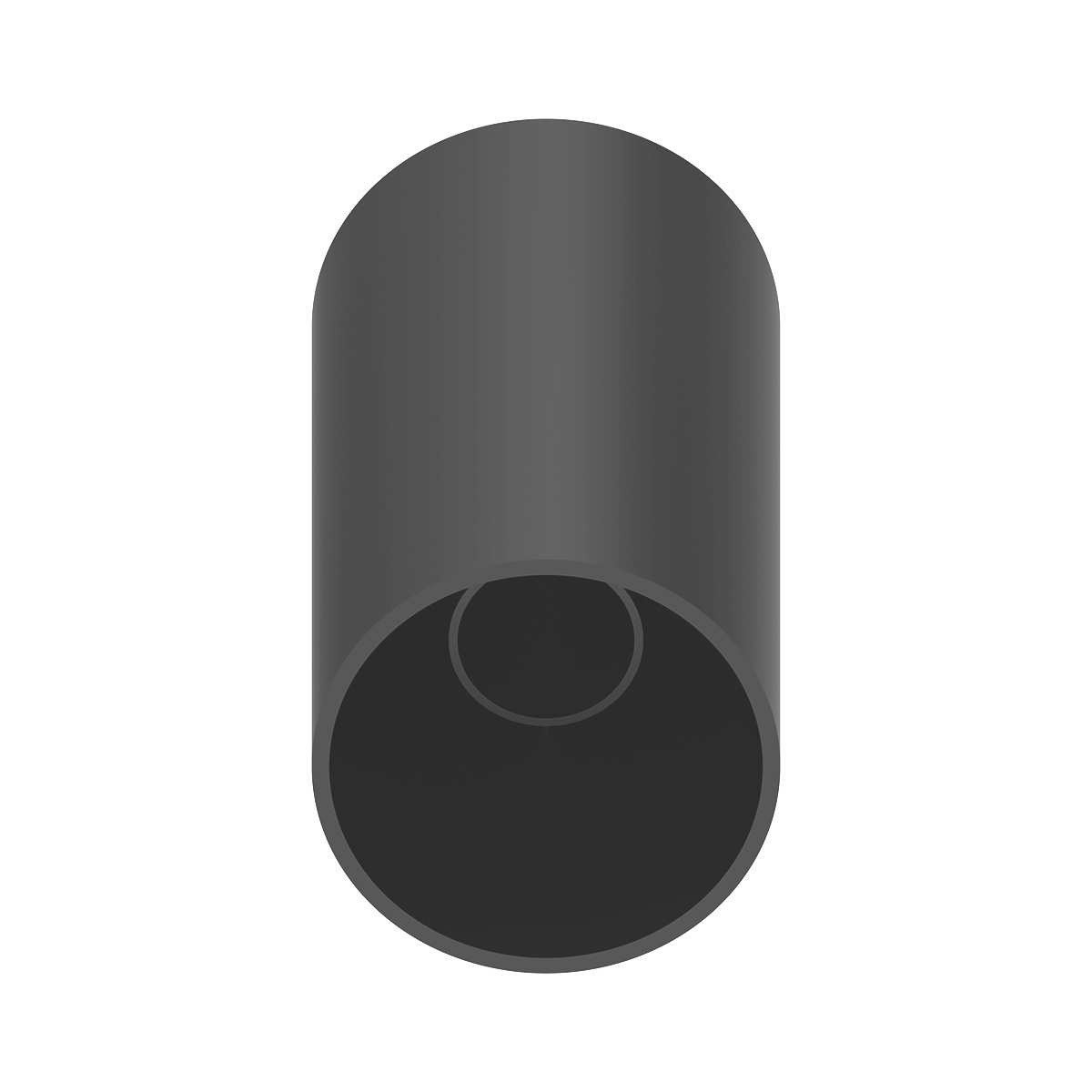 33mm X 4-1/4" Matte Black Tall Cylinder Nut Cover - Thread-On (Bulk)