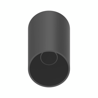 33mm X 4-1/4" Matte Black Tall Cylinder Nut Cover - Thread-On (Bulk)