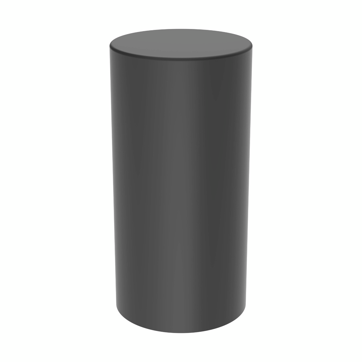 33mm X 4-1/4" Matte Black Tall Cylinder Nut Cover - Thread-On (Bulk)
