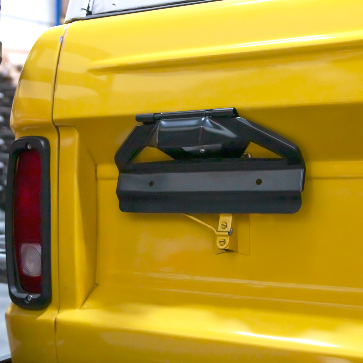 Black EDP License Plate Bracket For 1966-77 Ford Bronco