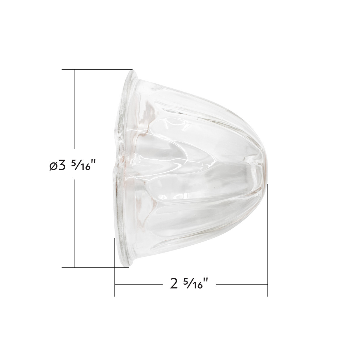 Watermelon Glass Marker Light Lens - Clear (5 Pcs)