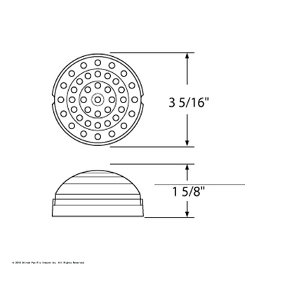 41 LED 1950's Pontiac Style Round Tail Light