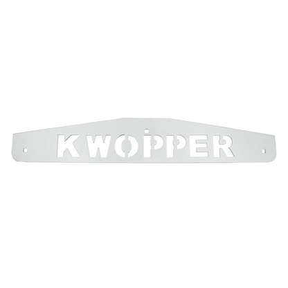 4" X 24" Chrome Kwopper Bottom Mud Flap Plate - Bolt Thru