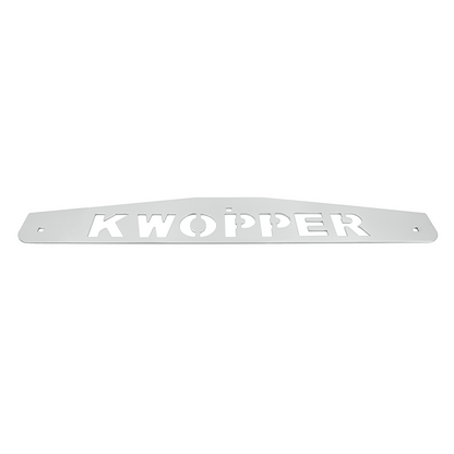 4" X 24" Chrome Kwopper Bottom Mud Flap Plate - Bolt Thru