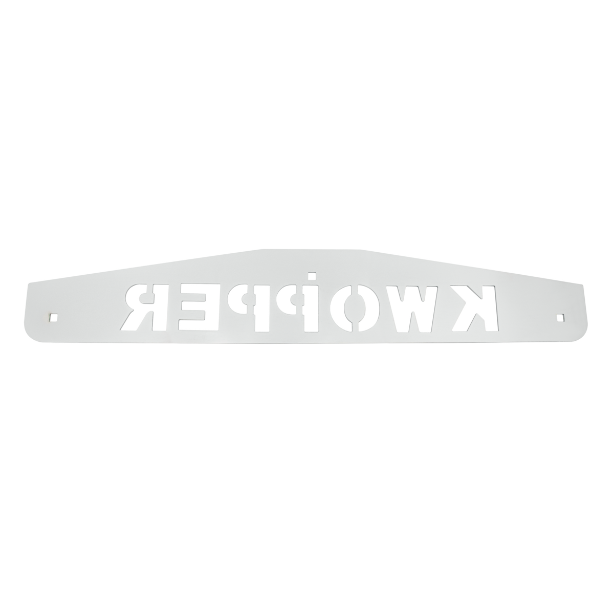 4" X 24" Chrome Kwopper Bottom Mud Flap Plate - Bolt Thru