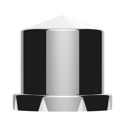 15/16" X 1-1/2" Chrome Plastic Pointed Nut Cover - Push-On