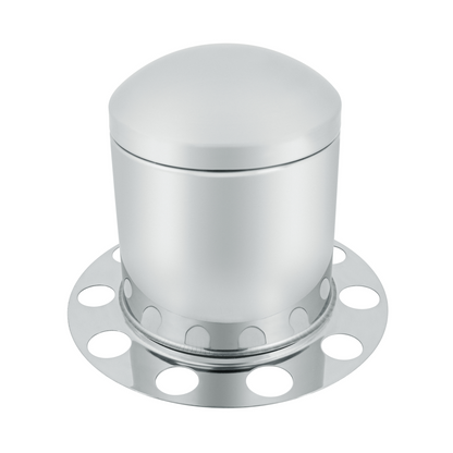 Stainless Dome Rear Axle Cover 3PC Kit For 1-1/2" Nut Cover - Steel Wheel