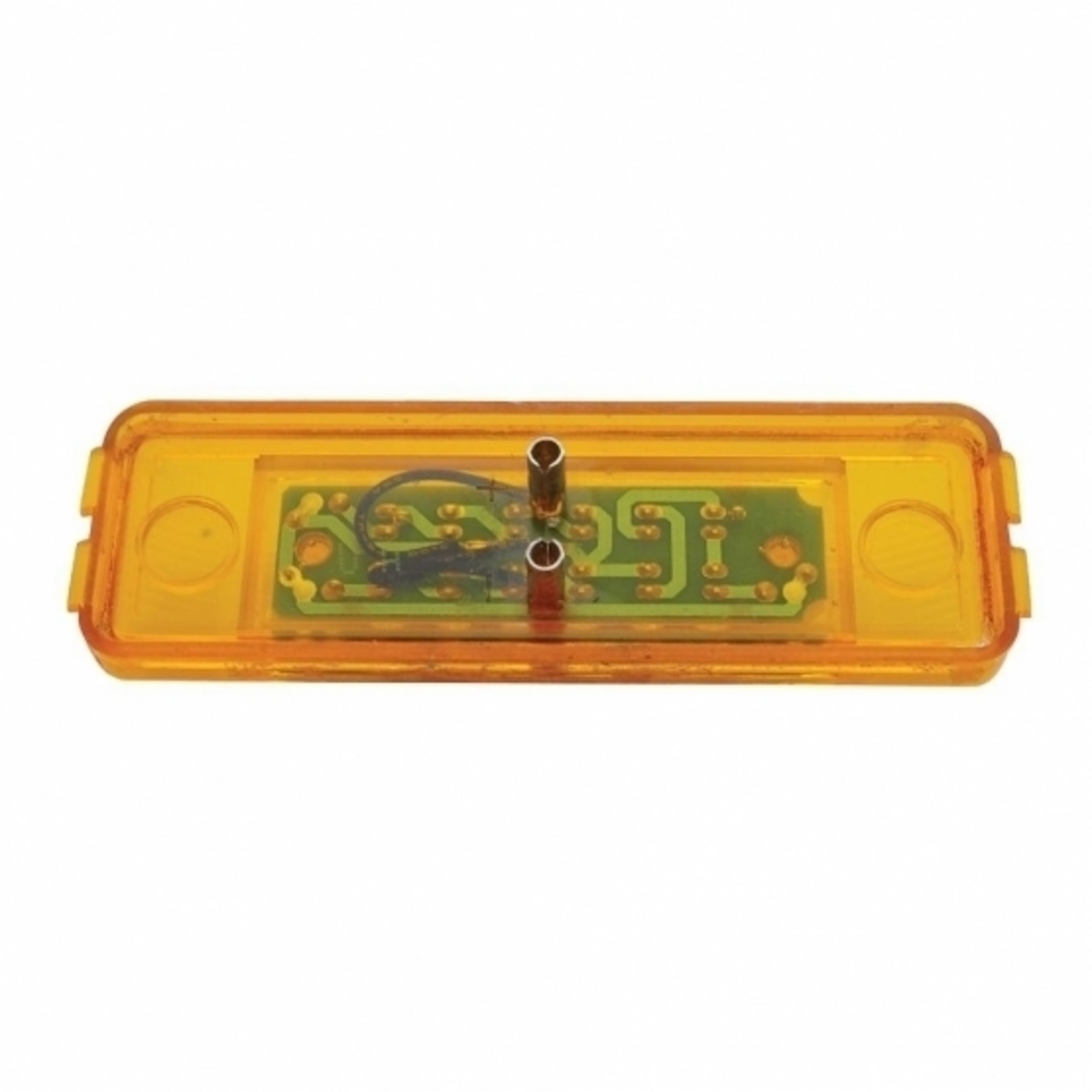 12 LED Rectangular Light (Clearance/Marker) - Amber LED/Amber Lens