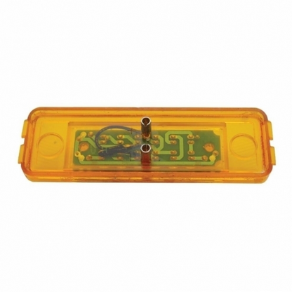 12 LED Rectangular Light (Clearance/Marker) - Amber LED/Amber Lens