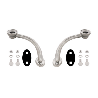 Polished Stainless Steel Hotrod Headlight Stands (Pair)