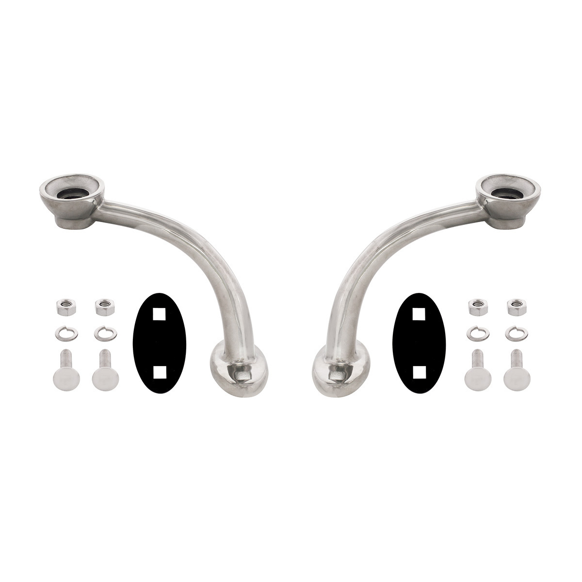 Polished Stainless Steel Hotrod Headlight Stands (Pair)