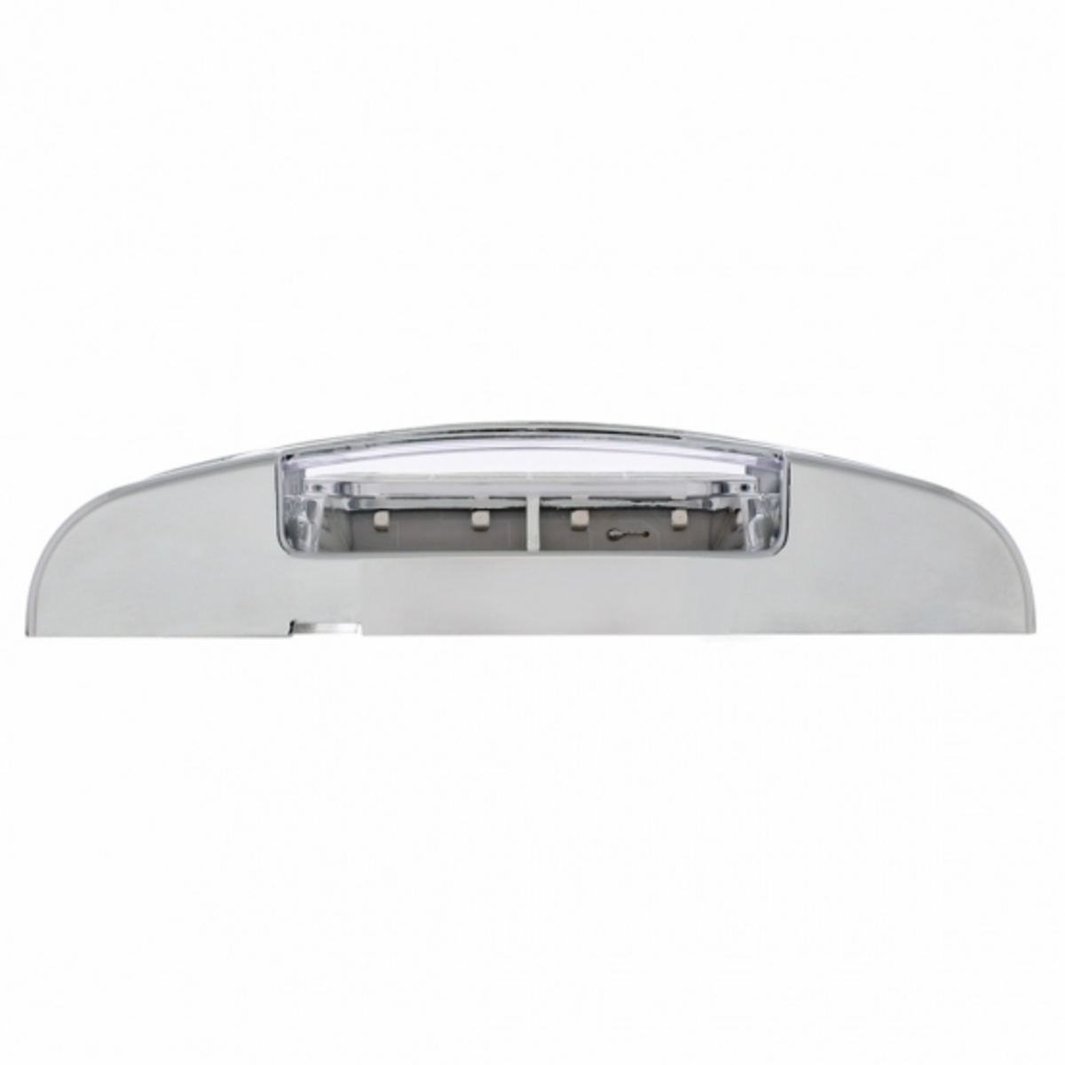 16 LED Reflector Light (Clearance/Marker) With Chrome Bezel - Red LED/Clear Lens