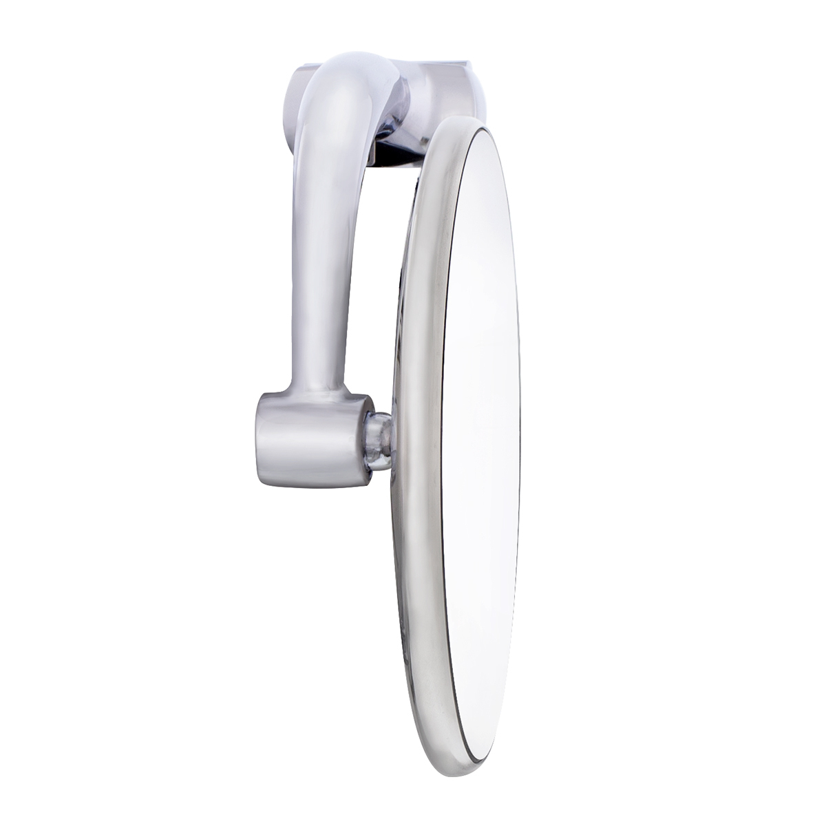 4" Curved Arm Peep Mirror Bundle With Convex Mirror Glass & LED Turn Signal (Pair)