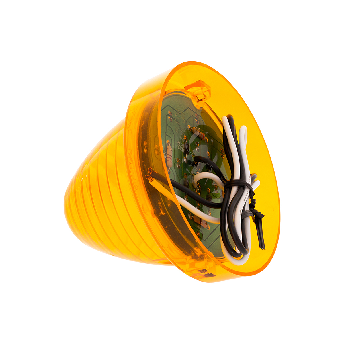 13 LED Beehive Truck-Lite Style Cab Light - Amber LED/Amber Lens