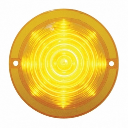13 LED Beehive Truck-Lite Style Cab Light - Amber LED/Amber Lens