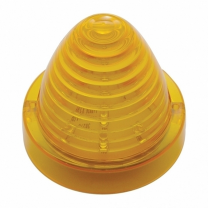 13 LED Beehive Truck-Lite Style Cab Light - Amber LED/Amber Lens
